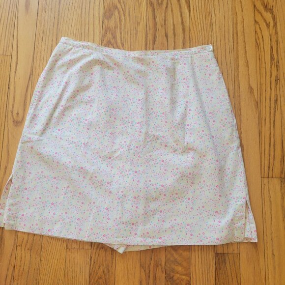 Liz Claiborne Womens Floral Skort Size 12 Spring/Summer Casual Wear Lightweight - Picture 1 of 5
